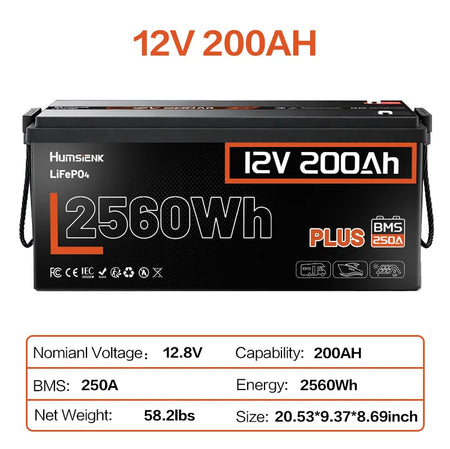 12V 200AH