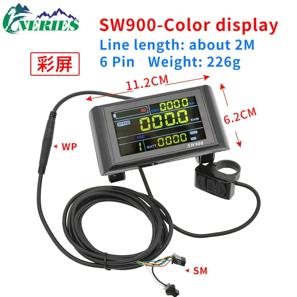 24V 48V 13A Brushless Motor Controller with LCD Display  Intelligent E-Bike Controller