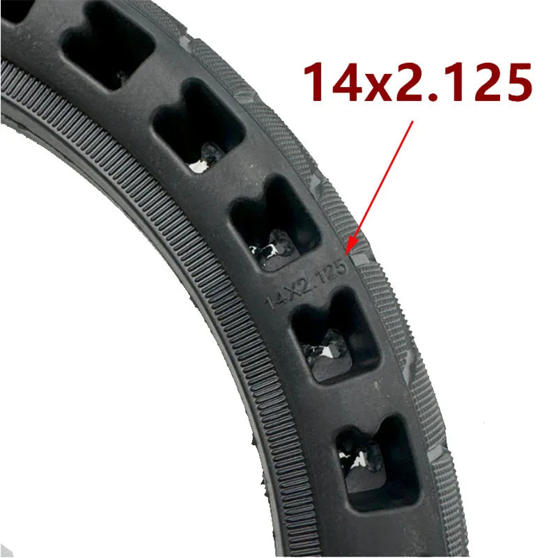 14 Inch 14x2.125 Solid Tire for Folding Bike Tyre Puncture-proof Replacement Cycling Accessories Parts