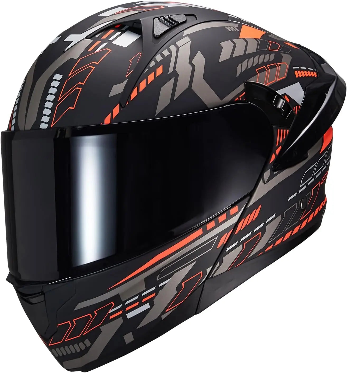 Motorcycle Helmet Dual Visor Flip Up Full Face Helmets SJ-809 DOT Approved for Adults Men Women