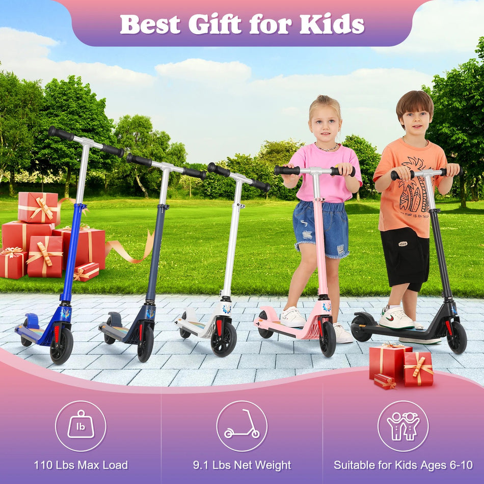 Caroma Elektrische Kinderstep (6-12 jaar) – 120W Motor, 16 km/u, LED-verlichting & Verstelbaar