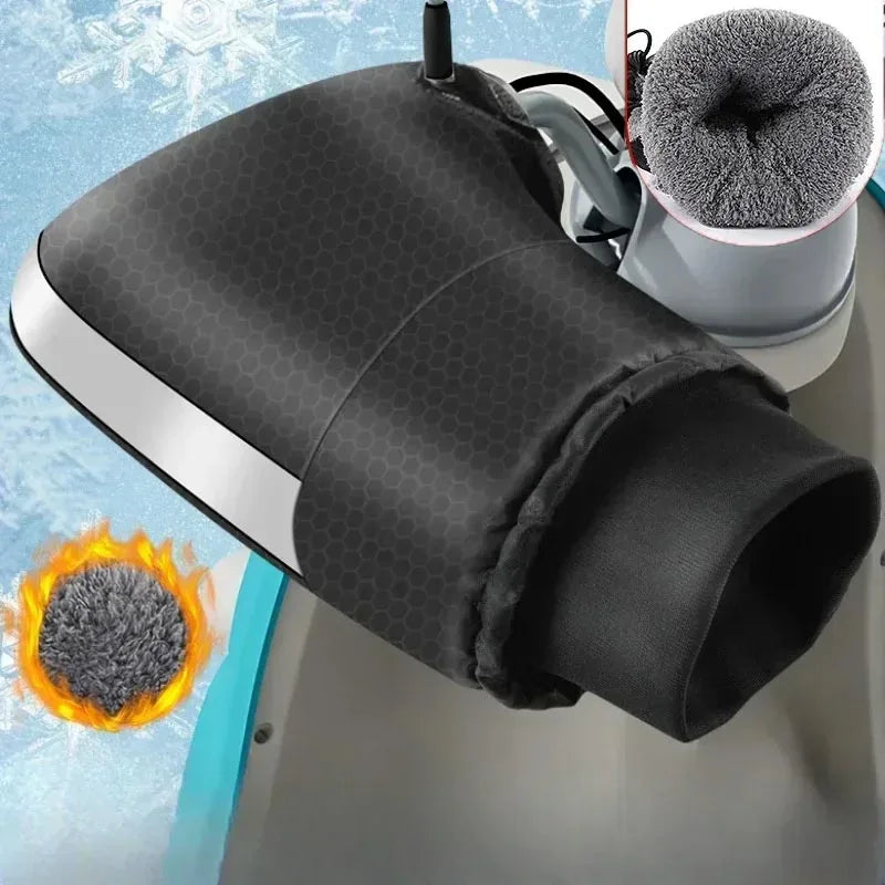 Motorcycle Handlebar Muffs Winter cycling gloves Waterproof Handle bar Mitts Snowmobile E-Bike Motorbike Thermal Gloves