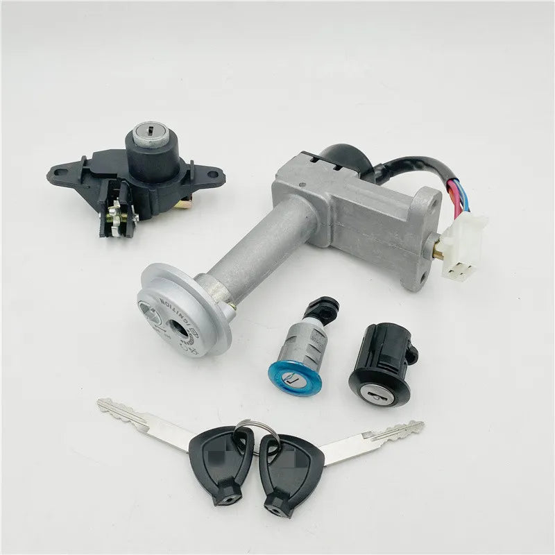 Genuine Motorcycle Ignition Switch Fuel Lock Set for Chinese Scooter Haojue Suzuki HJ125T-10E AQUILA 125 aquila 125 Aftermarket