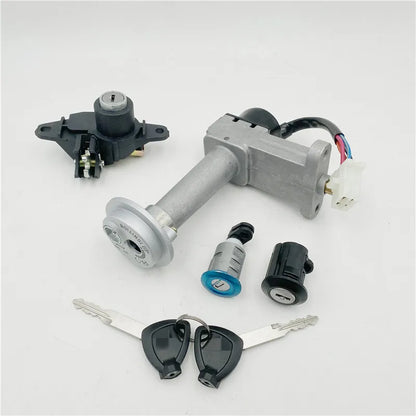 Genuine Motorcycle Ignition Switch Fuel Lock Set for Chinese Scooter Haojue Suzuki HJ125T-10E AQUILA 125 aquila 125 Aftermarket