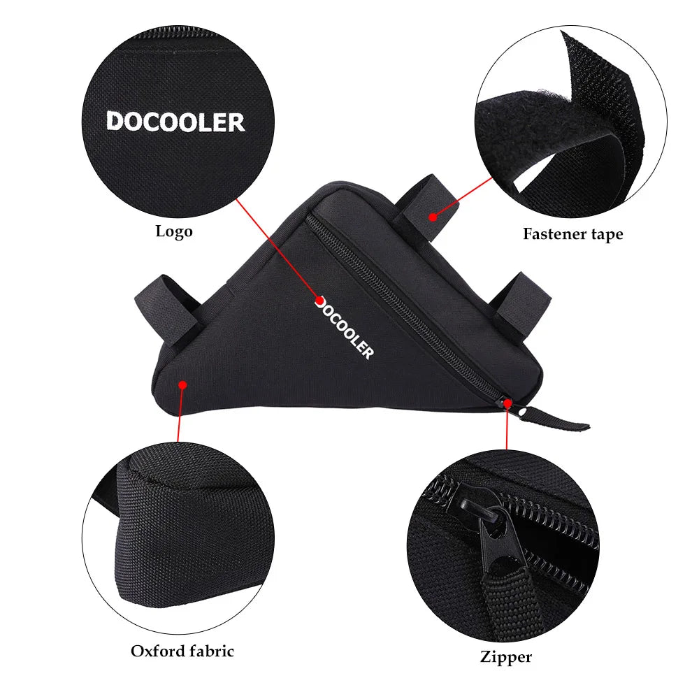 Docooler Triangle Cycling Bag Bike Bicycle Front Saddle Tube Frame Pouch Bag Holder Outdoor Bag MTB Mountain Bike Accessories