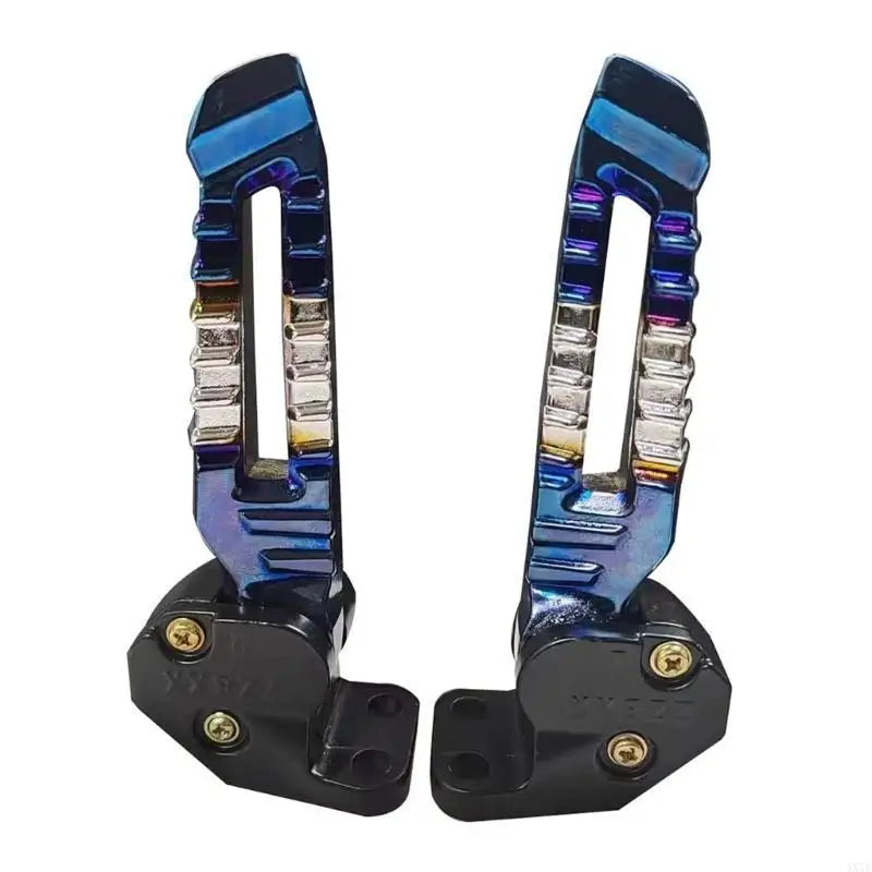 Motorcycle Replacement Foot Pegs Footrest Pedal for 150cc 125cc Pedal Footrests blue silver CHINA