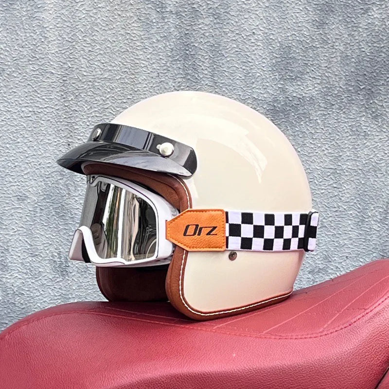 Motorcycle Half Open Face Four Seasons Universal Semi-open Motocross Helmet