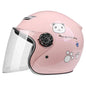 Children Kids Helmet With Cute Cartoon Pattern New Anti-Fall Four Seasons Safety Protection Pink