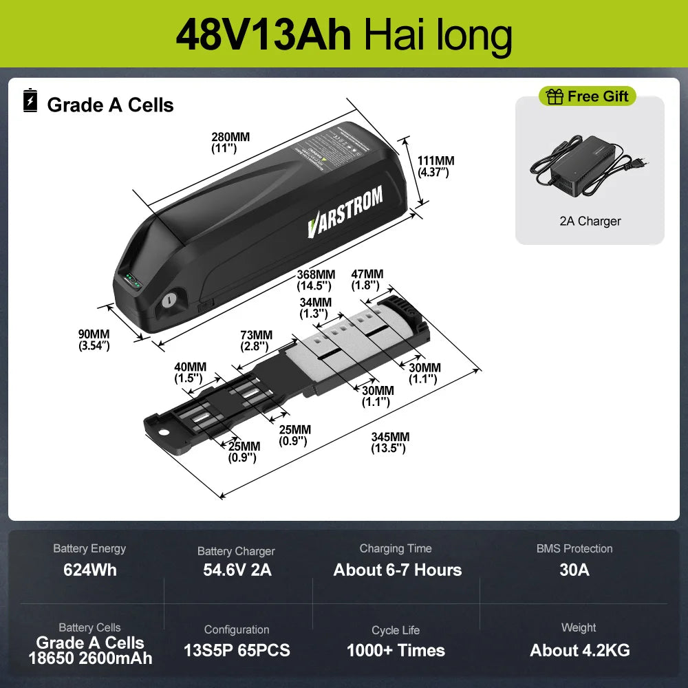 48V 13AH 30A BMS