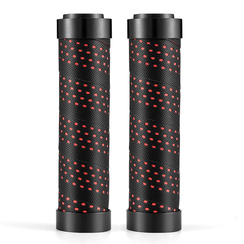 ROCKBROS MTB Bicycle Grips Waterproof Double Plug Handlebar Bicycle Handle Grip Ultralight Non-Slip Shockproof Grips Accessories BTCR-BKRD