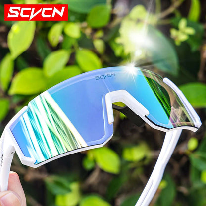 SCVCN UV400 Cycling Glasses for Men MTB Sunglasses Mountain Bike Bicycle Eyewear Women Sports Goggles Road Speed Skating