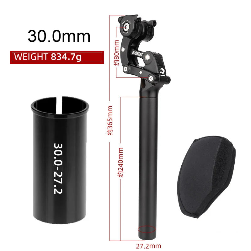 SAFORT Mountain Bicycle Seat Post Shock 27.2 30.9 31.6mm Aluminum Alloy Material Absorber Suspension MTB Bike Seat Tube 30.0mm