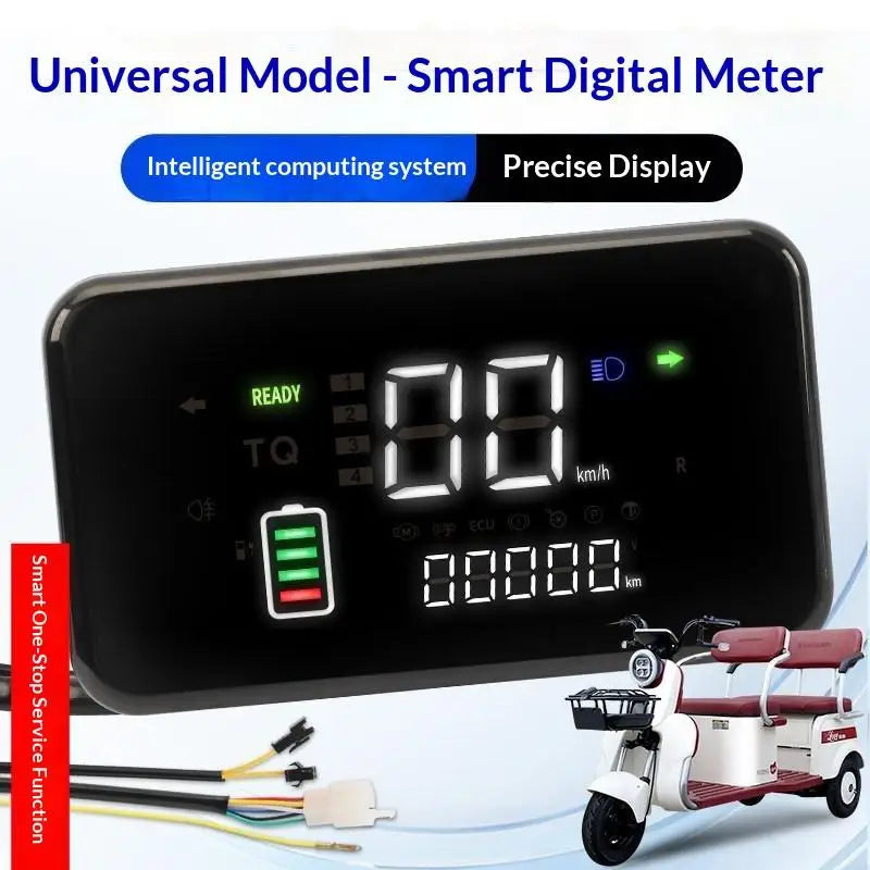 High Brightness Digital LED Speedometer Screen for Electric Bike