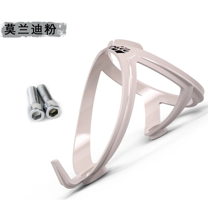 Cycling Bottle Cages MTB Road Bicycle Water Bottle Holder Support Colorful Lightweight Bicycle Bottle Bracket Riding Accessory RX-Pink