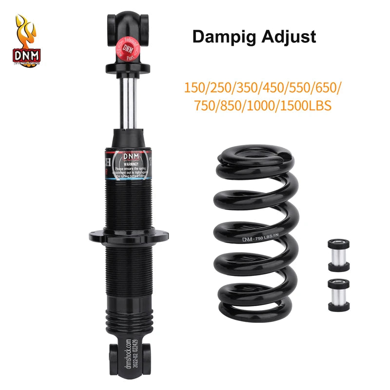 DNM DV22AR Spring Bike Shock Absorber Hydraulic with Damping Adjust 125/150/190/200MM For Mountain Bicycle Rear shock