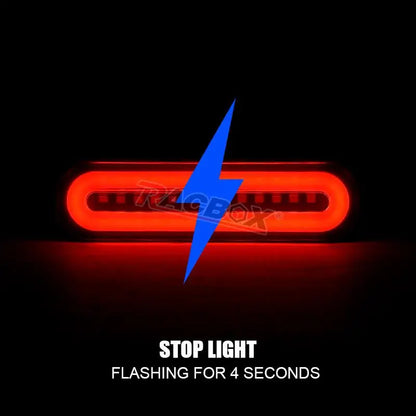 3 in 1 Motorcycle Led Brake Tail lamp Turn signal Light DRL Sequential Signal Lamps Taillight For Truck Trailer RV Cafe Racer