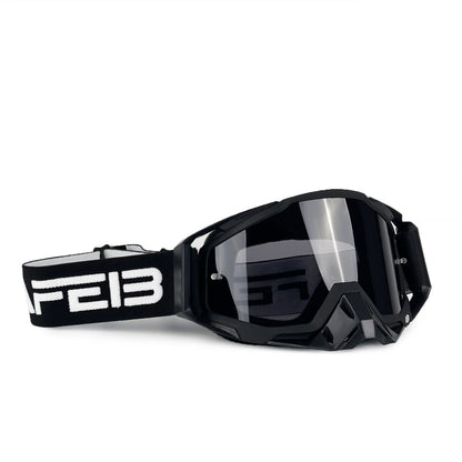 NAFEIB Motocross Glasses Motorcycle Sunglasses Man Windproof Protection Skiing Cycling Racing Off-Road Goggles Tear-off Film BK-GRAY