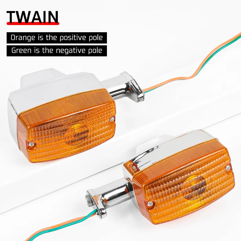 High Quality Waterproof Motorcycle Indicator Light Amber Turn Signal Winker Lamp for GS125 12V Smarter Motorcycle Accessories