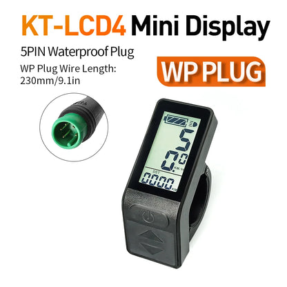 Ebike Display KT LCD4 Smart 24V 36V 48V Ebike LCD led SM/Waterproof Plug Display For Electric Bicycle Conversion Kit