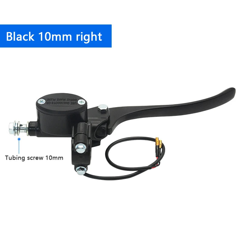 22mm Aluminum Alloy Motorcycle Brake Ebike Hydraulic Brake Electric Handles Pedal Electric Moped equipments Parts Handle Lever right side 10MM CHINA