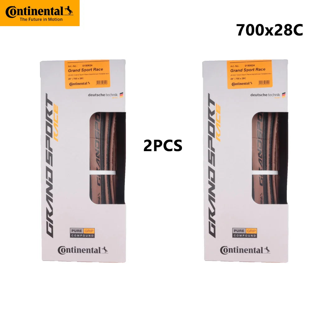 2PCS Continental GRAND SPORT RACE Road Tire Anti Puncture Racing Road Bicycle Tire Lightweight Racing Tyre 700x23C/25C/28C/32C 28C with box C China