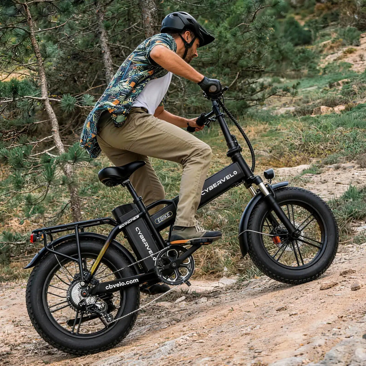 Cybervelo EK4 1000W peak e-bike removable battery