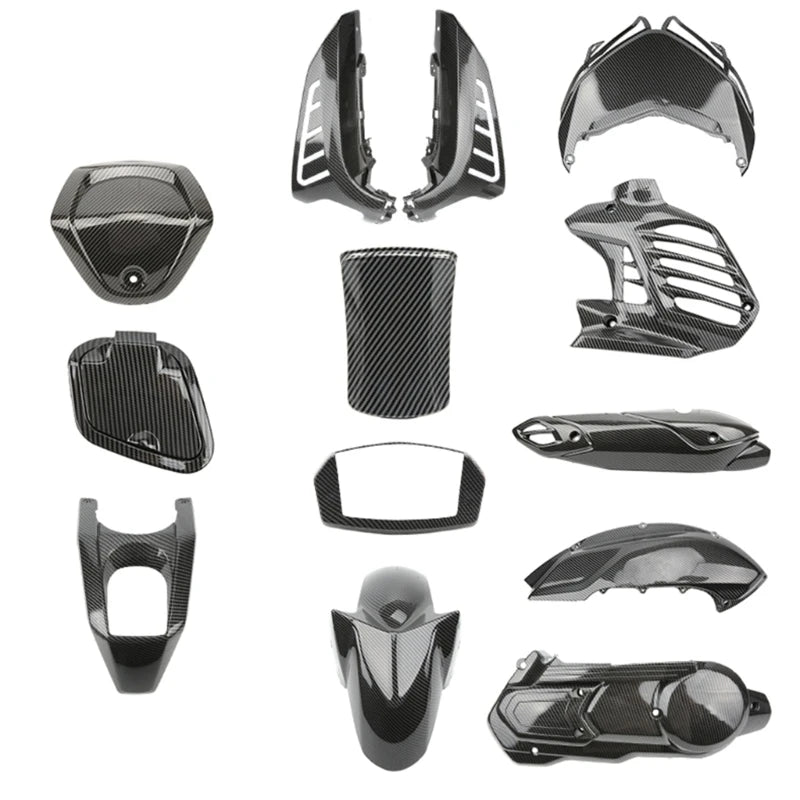 Carbon Fiber Motorcycle Cover Protective Shell Guard Decorative Frame Accessories Lightweight Fit for NMAX155 2020-2023