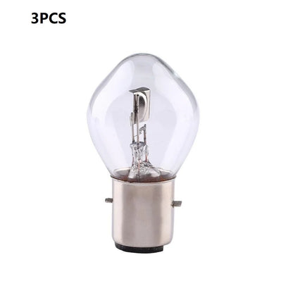 1/3/10pcs BA20D High Brightness LED Bulbs 12V 35/35W Halogen Headlight Singal Lamp Bulb Amber For Motorcycle ATV Moped Scooter 3PCS