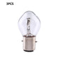 1/3/10pcs BA20D High Brightness LED Bulbs 12V 35/35W Halogen Headlight Singal Lamp Bulb Amber For Motorcycle ATV Moped Scooter 3PCS