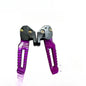 Aluminum Newest footrest Universal Pedal For Zuma Tank YAMAHA Bws 200cc 150cc 125cc Scooter Motorcycle Foot Peg tank Foot Pedal Purple