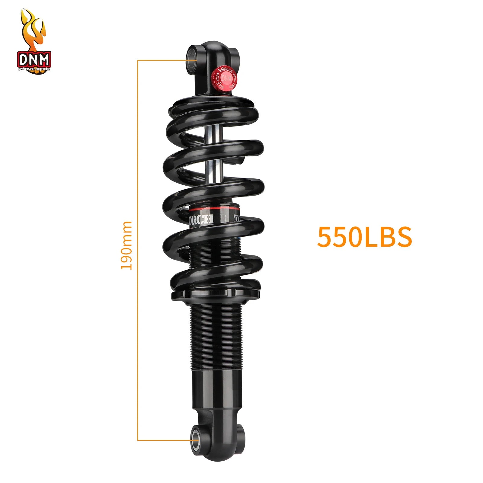 DNM DV22AR Spring Bike Shock Absorber Hydraulic with Damping Adjust 125/150/190/200MM For Mountain Bicycle Rear shock