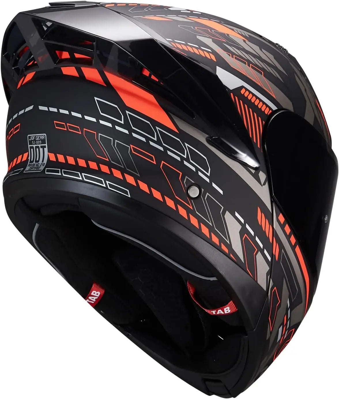 Motorcycle Helmet Dual Visor Flip Up Full Face Helmets SJ-809 DOT Approved for Adults Men Women