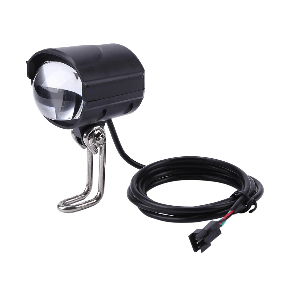 E-Bike Headlight Electric Bike LED Front Light E-Scooter Bicycle Motorcycle 2 in 1 Waterproof Horn Headlight 36V-60V
