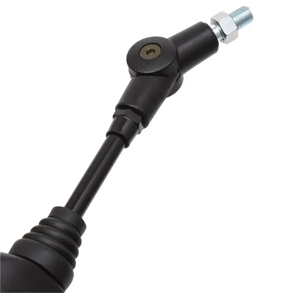 Universal 10mm Black Motorcycle Side Mirror, Anti-fall Folding Round Rearview Mirror