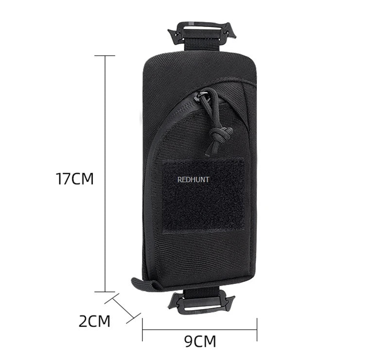 Tactical Molle Bag Military EDC Tool Pockets Outdoor Backpack Shoulder Strap Accessory Pouch Compact Phone Bag