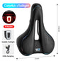 WEST BIKING Thicken Bicycle Saddle Comfortable Shockproof Cycling Seat Hollow Non-slip Soft Cushion Travel MTB Road Bike Saddle B Colorful Set CHINA