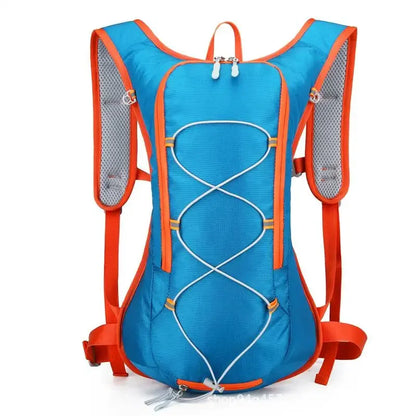 New 12L Outdoor Sport Bike Cycling Running Hiking Hydration Bag Storage Helmet Pack Waterproof UltraLight Bladder Backpack Blue