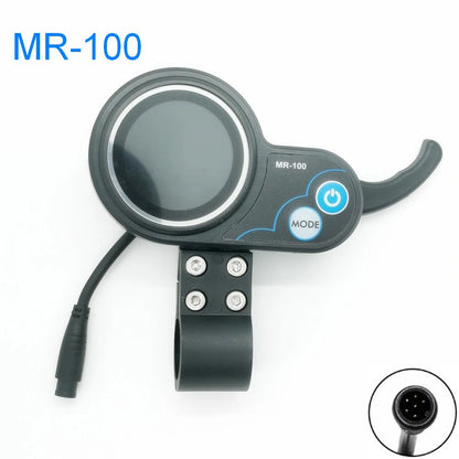 Electric Scooter Instrument Display 24V 36V 48V Dashboard Finger Throttle For Kugoo M4 SEALUP TF-100 NJ AOXIONG Jh-01 LCD Meter MR-100