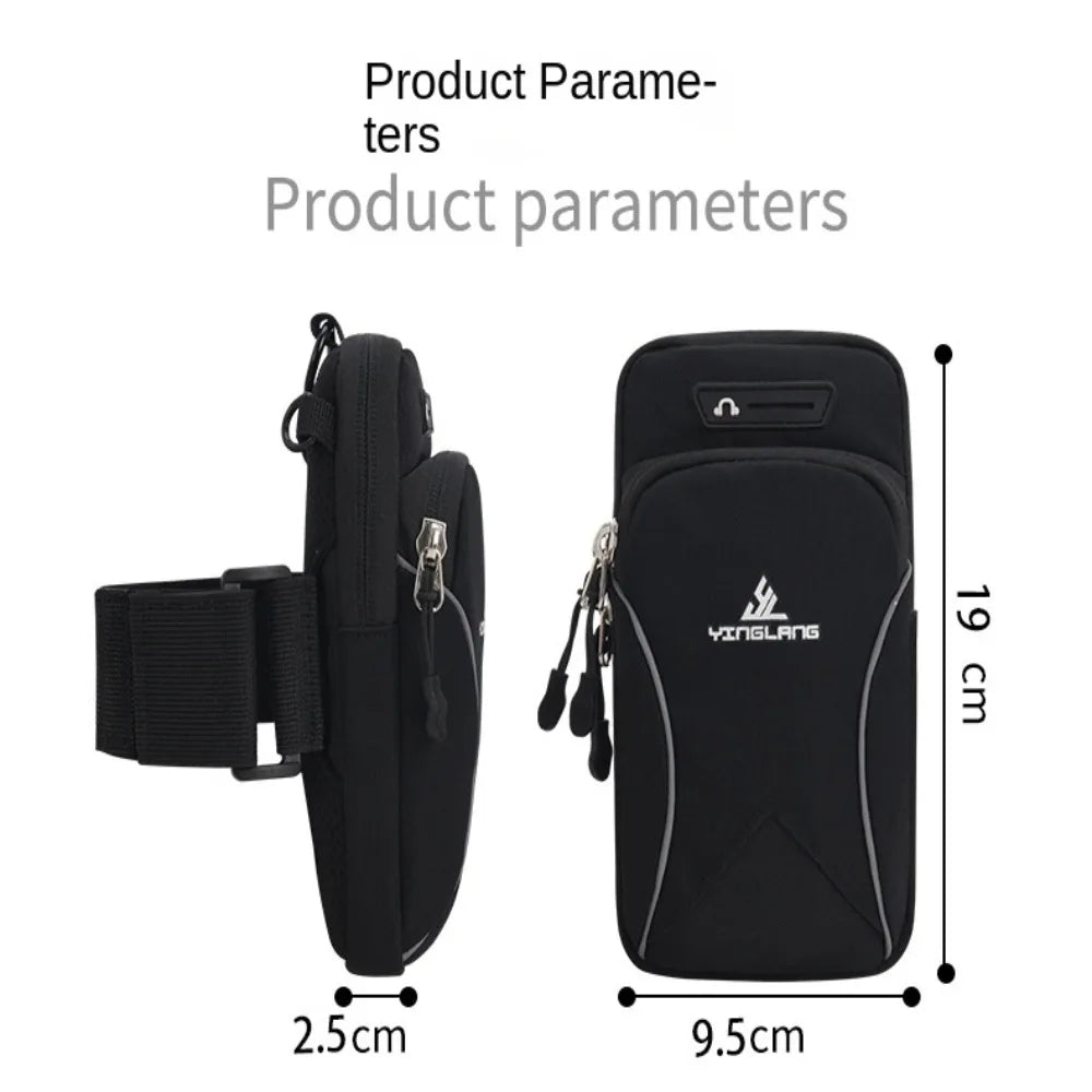 Sports Phone Arm Bag Outdoor Running Wrist Bag Small Shoulder Crossbody Bag Waterproof Fitness Arm Pouch Jogging Bag Sportwear