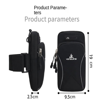 Sports Phone Arm Bag Outdoor Running Wrist Bag Small Shoulder Crossbody Bag Waterproof Fitness Arm Pouch Jogging Bag Sportwear
