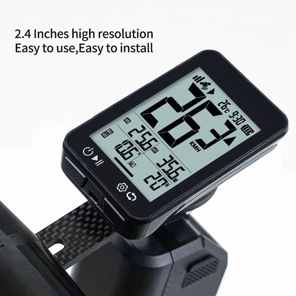 Auto backlight feature on wireless GPS bike odometer during night ride
