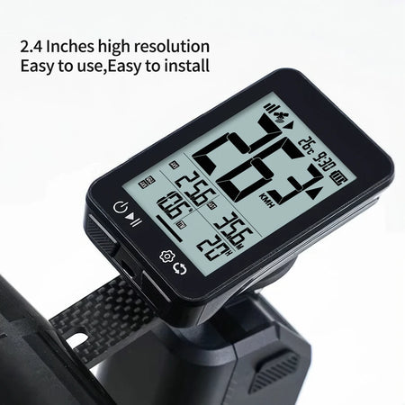 Auto backlight feature on wireless GPS bike odometer during night ride
