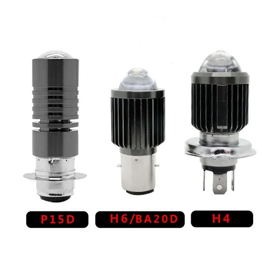 p15d led H4 LED motorcycle Headlight High low light BA20D H6 led motorcycle Headlamp Fog lamp Spotlight 12v white yellow Scooter