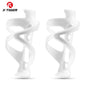 X-TIGER Bike Water Bottle Holder Lightweight and Strong Bicycle Bottle Cage Bracket for Road Mountain Bikes Accessories White 2 pcs