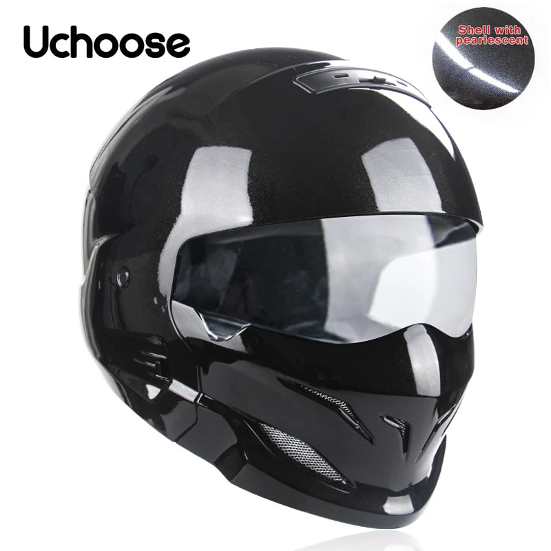 Scorpion Helmet Detachable Multi-purpose Combination Helmet Motorcycle Half Predator Helmet