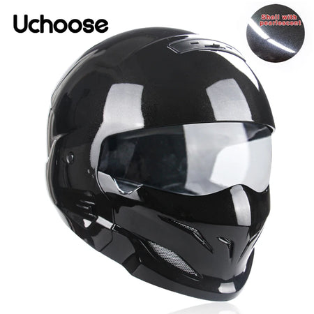Scorpion Helmet Detachable Multi-purpose Combination Helmet Motorcycle Half Predator Helmet 6