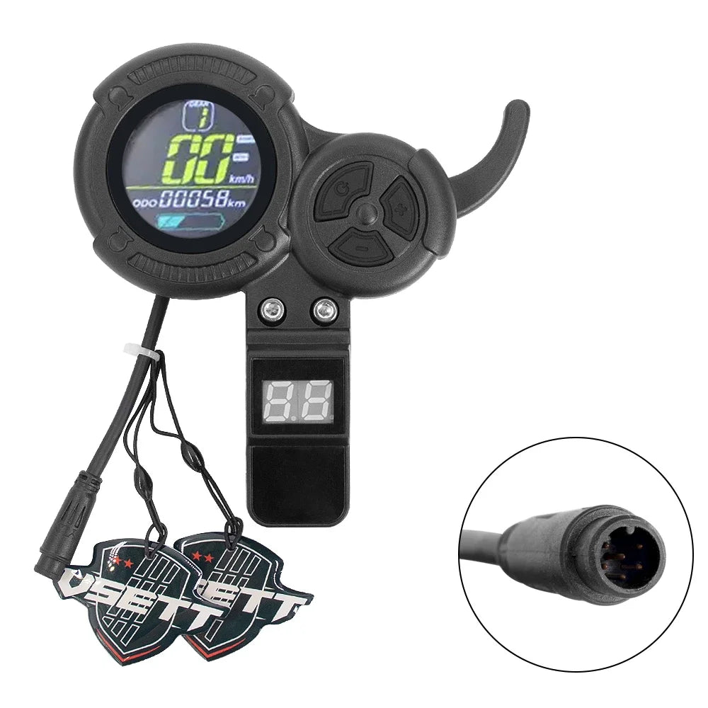 LCD Accelerator Throttle for VSETT 8 8+ 9 9+ For ZERO 8 9 10 8X 10X Z8PRO Electric Scooter Display Throttle Speedmeter Odometer