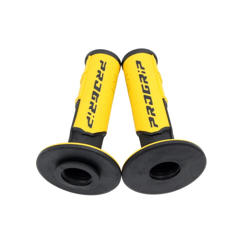 7/8 "22 24mm Motorcycle Grips Handle Bar For KTM YAMAHA Universal Pit Bike Motocross Motorbike Rubber GEL Domino Grip 6 Colors Gold