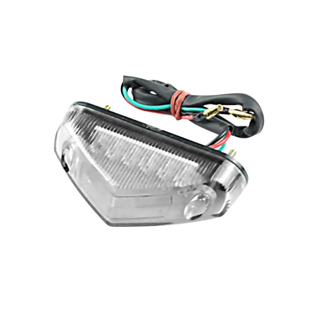 12V Motorcycle Tail Rear Light Lamp Taillight Motor Brake Stop Lights License Plate Light Moto Equipments Parts Access Universal