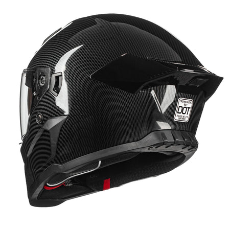 Dual visor system of adult racing helmet